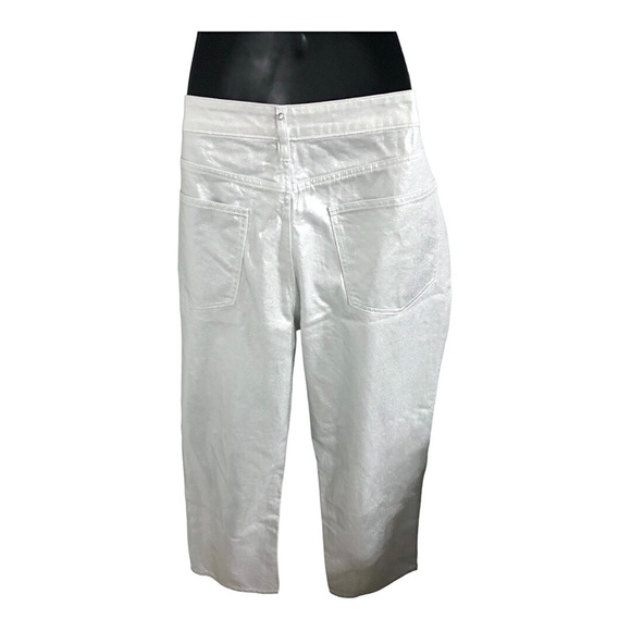 Rebecca Minkoff silver shimmery crystal studded pants size 16 brand new - Picture 4 of 9